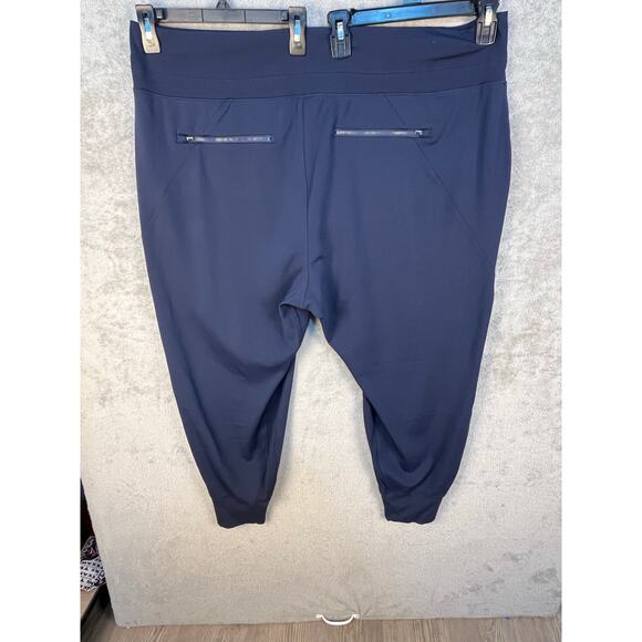 Athleta Venice Jogger 3X Navy High Rise Pull On Ankle Pants Athleisure Workout - Picture 3 of 6